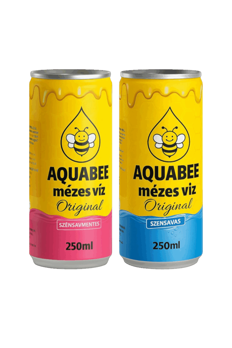 AquaBee Classic Mézes Víz 6 db– Szénsavas és Mentes  Kostoló csomag